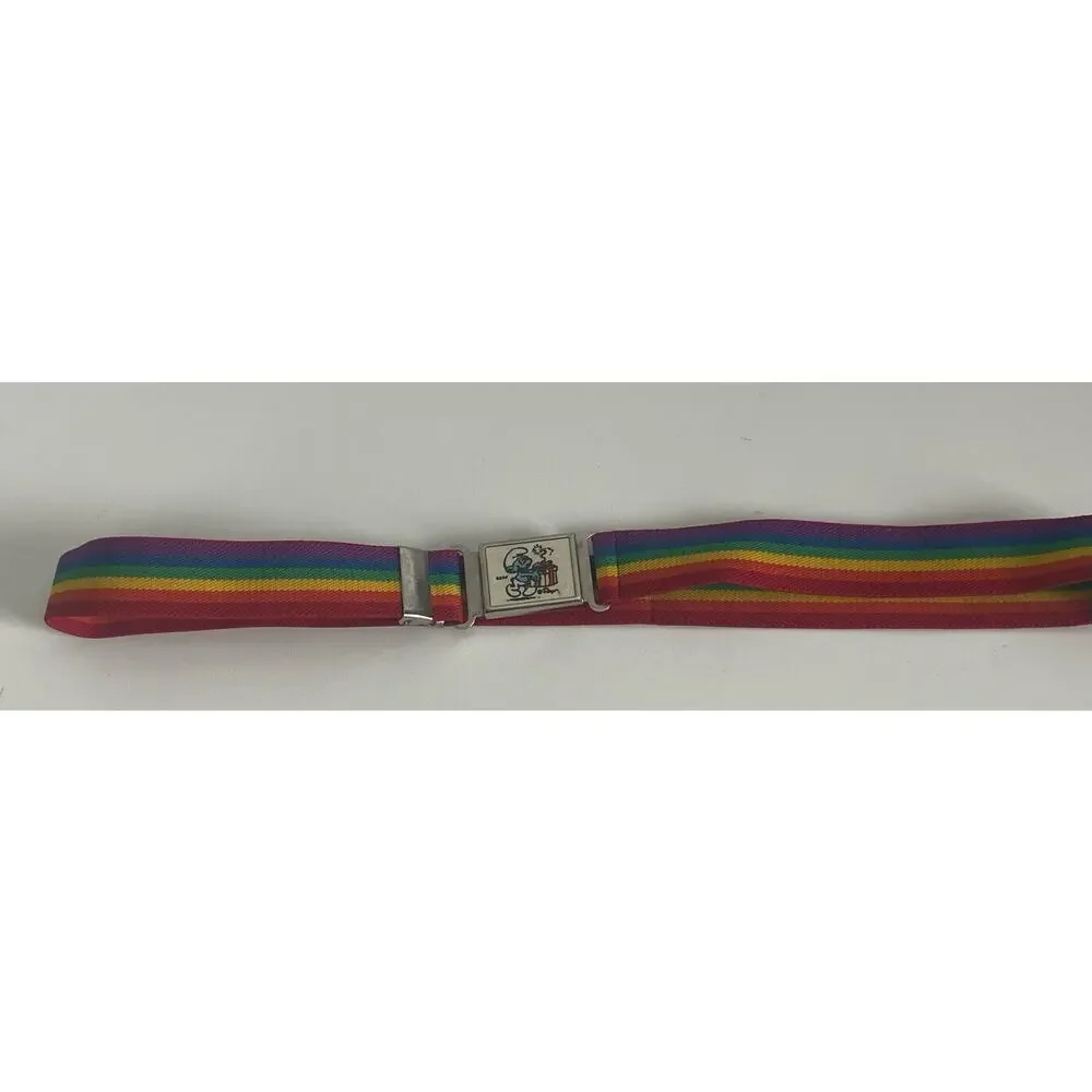 Rare Vintage 1980s Magnetic Smurf Children’s Elastic Magnetic Belt